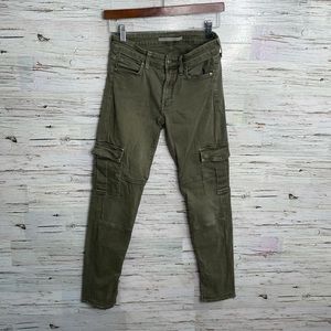 Vince green Cargo style skinny jeans size 27